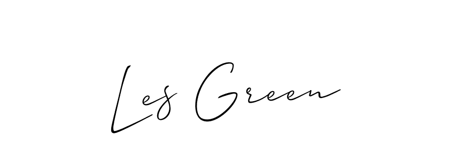 Use a signature maker to create a handwritten signature online. With this signature software, you can design (Allison_Script) your own signature for name Les Green. Les Green signature style 2 images and pictures png
