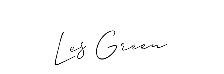 Create a beautiful signature design for name Les Green. With this signature (Allison_Script) fonts, you can make a handwritten signature for free. Les Green signature style 2 images and pictures png