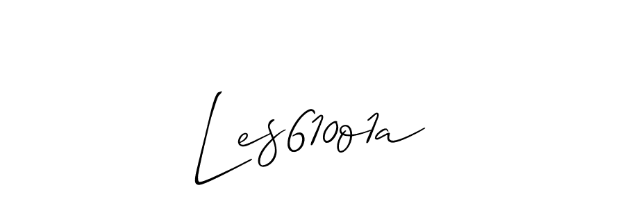 The best way (Allison_Script) to make a short signature is to pick only two or three words in your name. The name Les610o1a include a total of six letters. For converting this name. Les610o1a signature style 2 images and pictures png