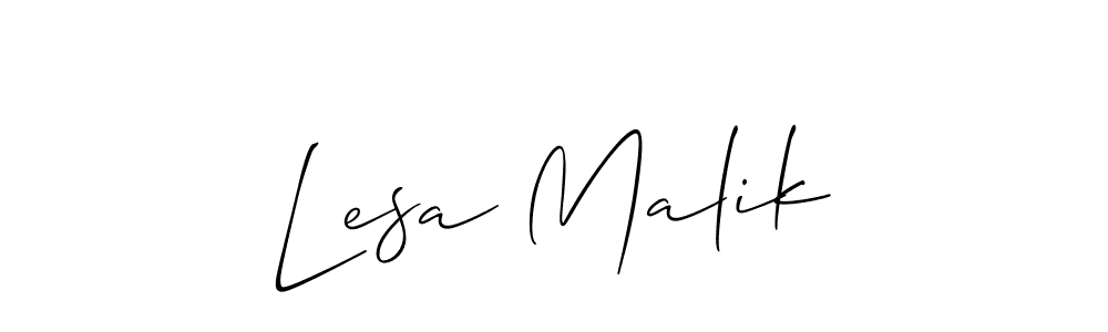 Make a short Lesa Malik signature style. Manage your documents anywhere anytime using Allison_Script. Create and add eSignatures, submit forms, share and send files easily. Lesa Malik signature style 2 images and pictures png