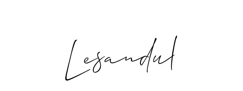 Best and Professional Signature Style for Lesandul. Allison_Script Best Signature Style Collection. Lesandul signature style 2 images and pictures png