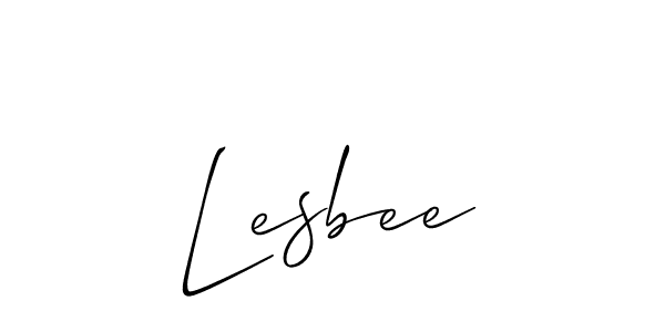 Lesbee stylish signature style. Best Handwritten Sign (Allison_Script) for my name. Handwritten Signature Collection Ideas for my name Lesbee. Lesbee signature style 2 images and pictures png