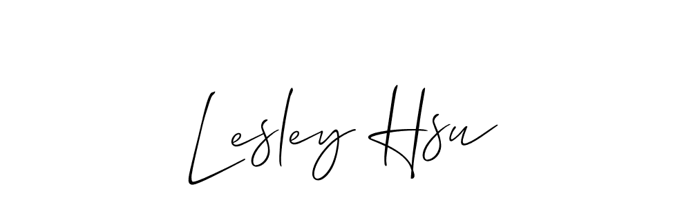 How to make Lesley Hsu signature? Allison_Script is a professional autograph style. Create handwritten signature for Lesley Hsu name. Lesley Hsu signature style 2 images and pictures png