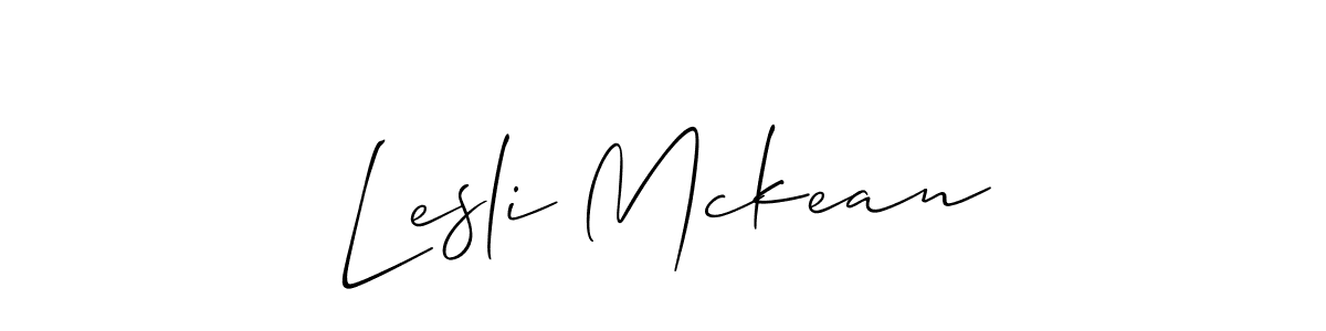 Design your own signature with our free online signature maker. With this signature software, you can create a handwritten (Allison_Script) signature for name Lesli Mckean. Lesli Mckean signature style 2 images and pictures png