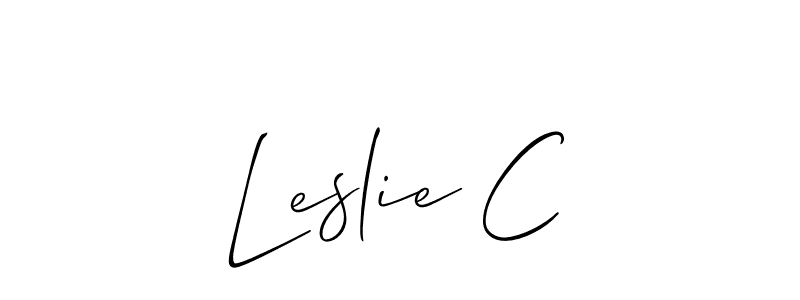This is the best signature style for the Leslie C name. Also you like these signature font (Allison_Script). Mix name signature. Leslie C signature style 2 images and pictures png