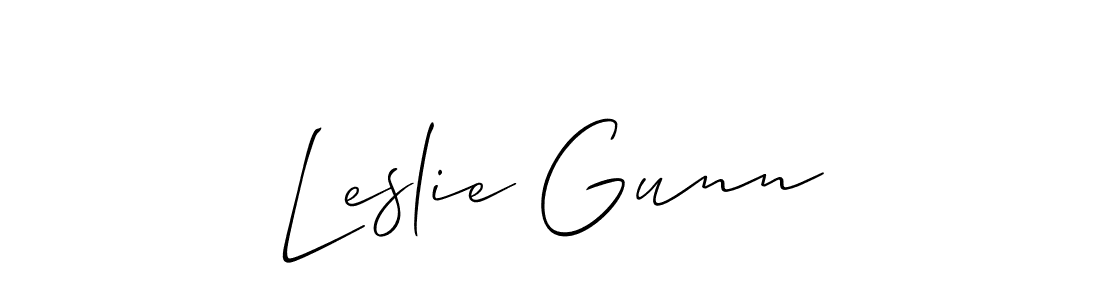 This is the best signature style for the Leslie Gunn name. Also you like these signature font (Allison_Script). Mix name signature. Leslie Gunn signature style 2 images and pictures png