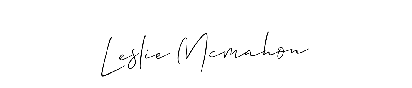 Make a short Leslie Mcmahon signature style. Manage your documents anywhere anytime using Allison_Script. Create and add eSignatures, submit forms, share and send files easily. Leslie Mcmahon signature style 2 images and pictures png