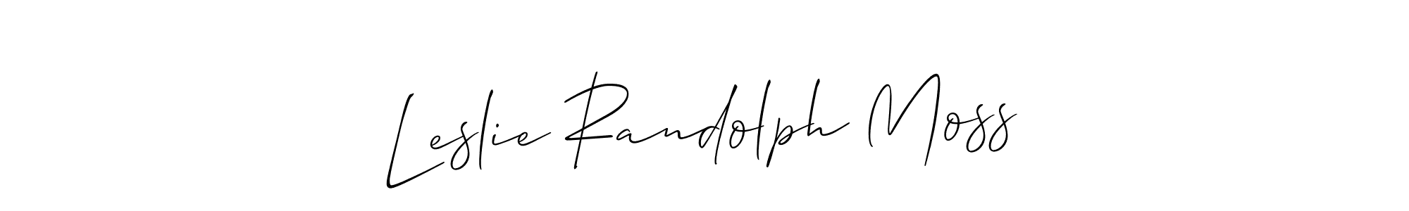 Similarly Allison_Script is the best handwritten signature design. Signature creator online .You can use it as an online autograph creator for name Leslie Randolph Moss. Leslie Randolph Moss signature style 2 images and pictures png