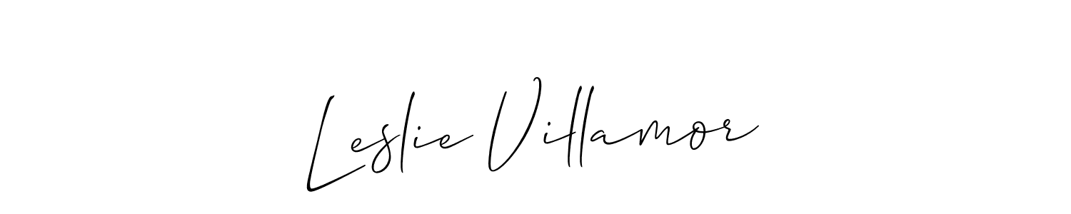 Make a beautiful signature design for name Leslie Villamor. Use this online signature maker to create a handwritten signature for free. Leslie Villamor signature style 2 images and pictures png