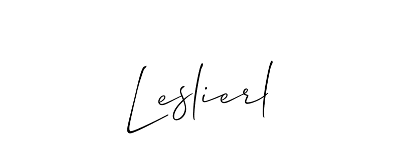 Create a beautiful signature design for name Leslierl. With this signature (Allison_Script) fonts, you can make a handwritten signature for free. Leslierl signature style 2 images and pictures png