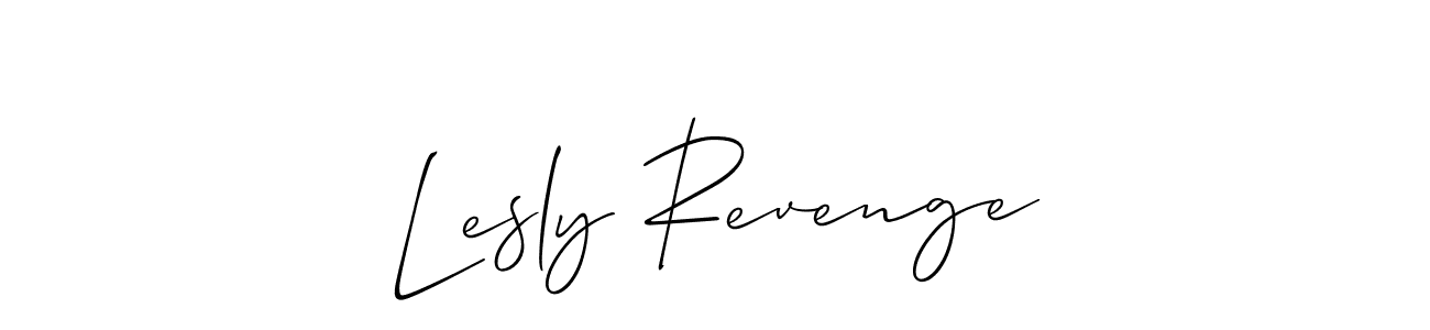 Use a signature maker to create a handwritten signature online. With this signature software, you can design (Allison_Script) your own signature for name Lesly Revenge. Lesly Revenge signature style 2 images and pictures png