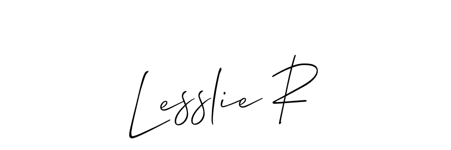 Best and Professional Signature Style for Lesslie R. Allison_Script Best Signature Style Collection. Lesslie R signature style 2 images and pictures png