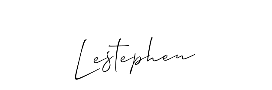 How to make Lestephen signature? Allison_Script is a professional autograph style. Create handwritten signature for Lestephen name. Lestephen signature style 2 images and pictures png