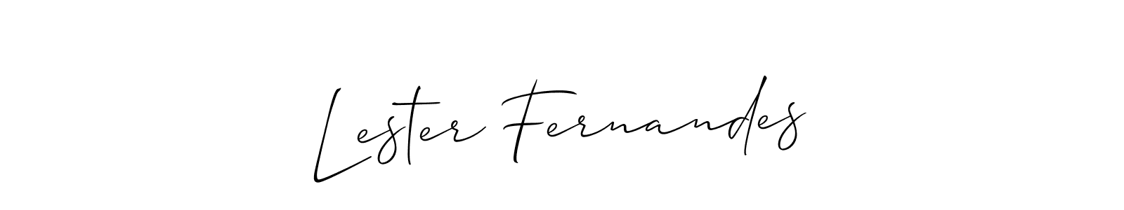 It looks lik you need a new signature style for name Lester Fernandes. Design unique handwritten (Allison_Script) signature with our free signature maker in just a few clicks. Lester Fernandes signature style 2 images and pictures png