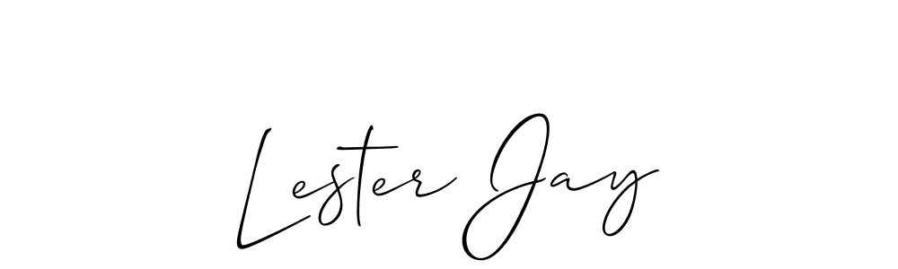 Lester Jay stylish signature style. Best Handwritten Sign (Allison_Script) for my name. Handwritten Signature Collection Ideas for my name Lester Jay. Lester Jay signature style 2 images and pictures png