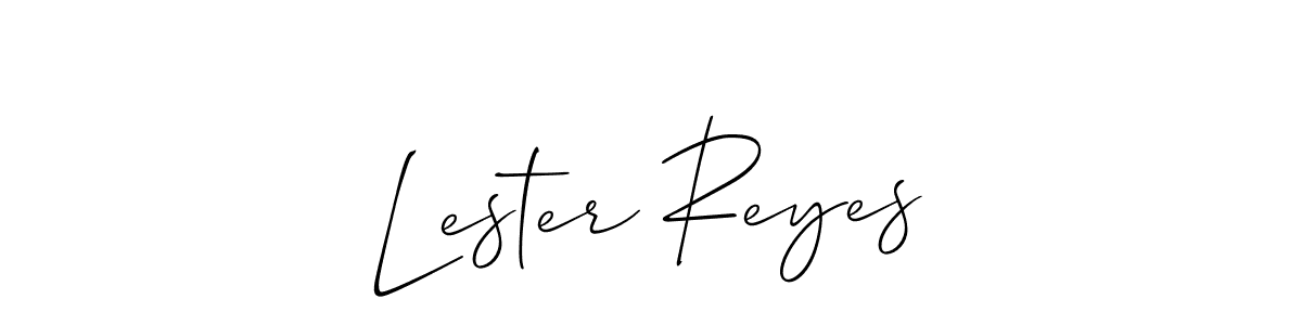 You should practise on your own different ways (Allison_Script) to write your name (Lester Reyes) in signature. don't let someone else do it for you. Lester Reyes signature style 2 images and pictures png