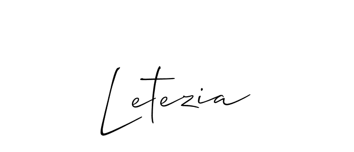 Once you've used our free online signature maker to create your best signature Allison_Script style, it's time to enjoy all of the benefits that Letezia name signing documents. Letezia signature style 2 images and pictures png