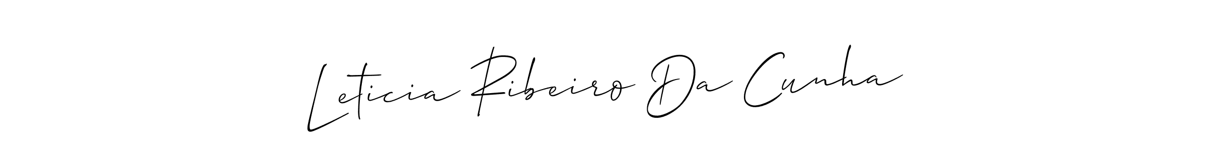 Also we have Leticia Ribeiro Da Cunha name is the best signature style. Create professional handwritten signature collection using Allison_Script autograph style. Leticia Ribeiro Da Cunha signature style 2 images and pictures png
