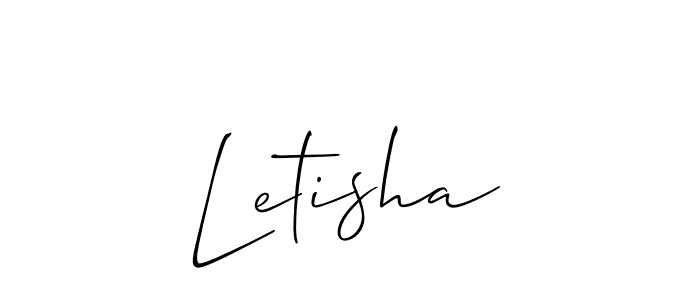 Also You can easily find your signature by using the search form. We will create Letisha name handwritten signature images for you free of cost using Allison_Script sign style. Letisha signature style 2 images and pictures png