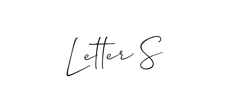 Create a beautiful signature design for name Letter S. With this signature (Allison_Script) fonts, you can make a handwritten signature for free. Letter S signature style 2 images and pictures png