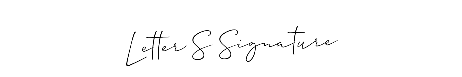 How to make Letter S Signature name signature. Use Allison_Script style for creating short signs online. This is the latest handwritten sign. Letter S Signature signature style 2 images and pictures png