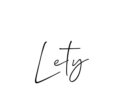 You can use this online signature creator to create a handwritten signature for the name Lety. This is the best online autograph maker. Lety signature style 2 images and pictures png