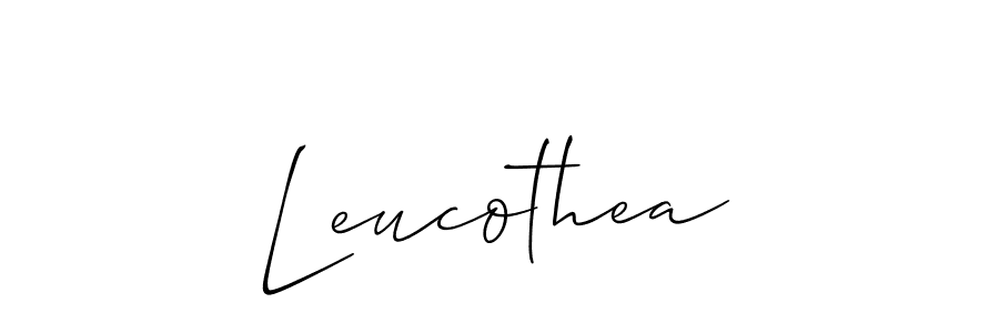 Make a beautiful signature design for name Leucothea. With this signature (Allison_Script) style, you can create a handwritten signature for free. Leucothea signature style 2 images and pictures png