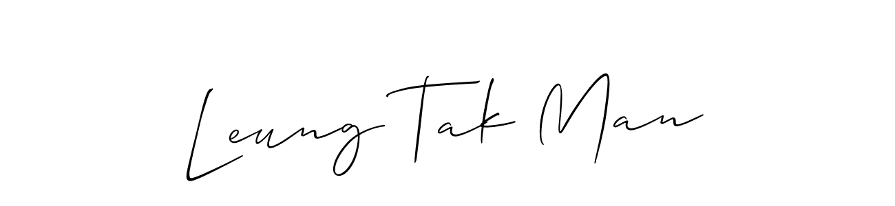 Make a beautiful signature design for name Leung Tak Man. With this signature (Allison_Script) style, you can create a handwritten signature for free. Leung Tak Man signature style 2 images and pictures png