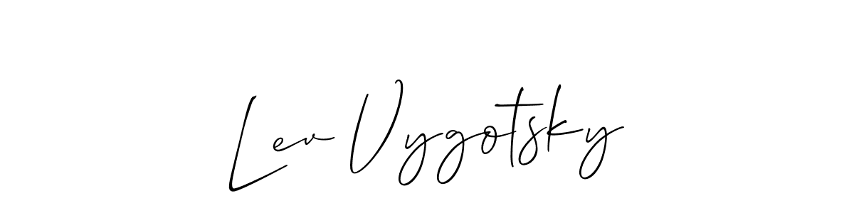 It looks lik you need a new signature style for name Lev Vygotsky. Design unique handwritten (Allison_Script) signature with our free signature maker in just a few clicks. Lev Vygotsky signature style 2 images and pictures png
