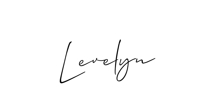 Also we have Levelyn name is the best signature style. Create professional handwritten signature collection using Allison_Script autograph style. Levelyn signature style 2 images and pictures png