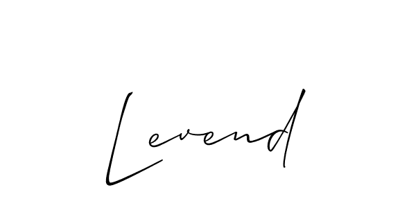 Similarly Allison_Script is the best handwritten signature design. Signature creator online .You can use it as an online autograph creator for name Levend. Levend signature style 2 images and pictures png