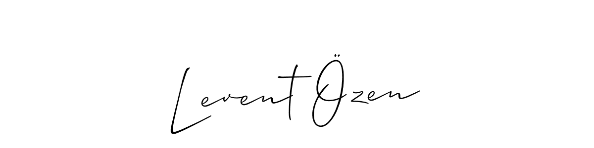 Use a signature maker to create a handwritten signature online. With this signature software, you can design (Allison_Script) your own signature for name Levent Özen. Levent Özen signature style 2 images and pictures png
