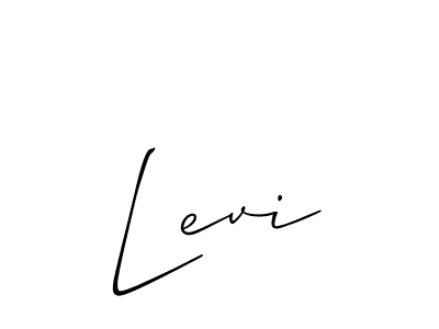 Design your own signature with our free online signature maker. With this signature software, you can create a handwritten (Allison_Script) signature for name Levi. Levi signature style 2 images and pictures png