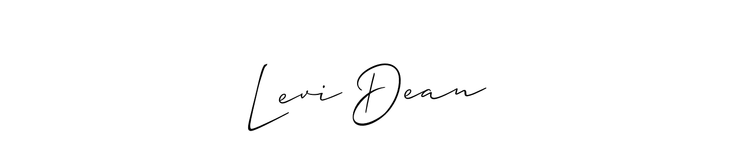 How to make Levi Dean⭐️ signature? Allison_Script is a professional autograph style. Create handwritten signature for Levi Dean⭐️ name. Levi Dean⭐️ signature style 2 images and pictures png