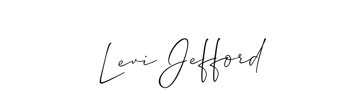 How to make Levi Jefford name signature. Use Allison_Script style for creating short signs online. This is the latest handwritten sign. Levi Jefford signature style 2 images and pictures png