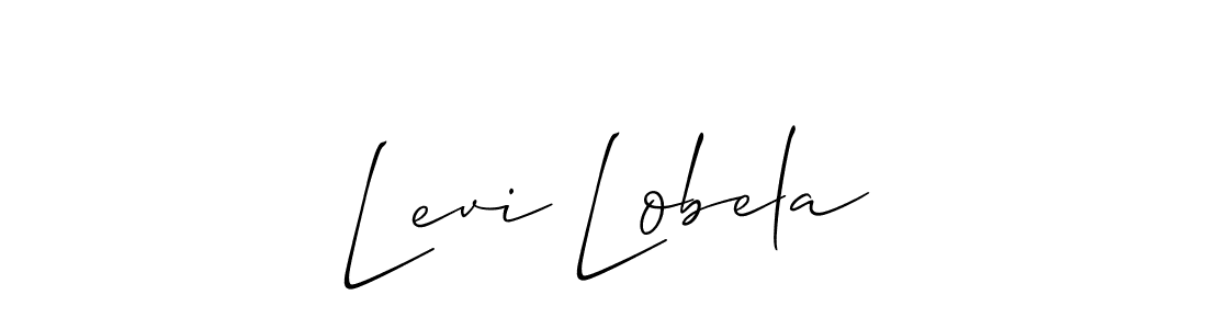 How to make Levi Lobela signature? Allison_Script is a professional autograph style. Create handwritten signature for Levi Lobela name. Levi Lobela signature style 2 images and pictures png