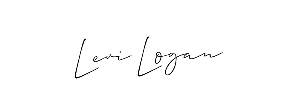 Use a signature maker to create a handwritten signature online. With this signature software, you can design (Allison_Script) your own signature for name Levi Logan. Levi Logan signature style 2 images and pictures png