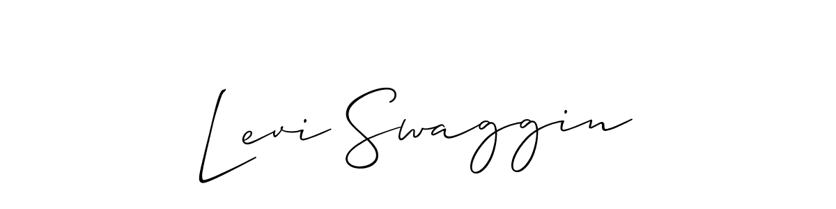 How to make Levi Swaggin signature? Allison_Script is a professional autograph style. Create handwritten signature for Levi Swaggin name. Levi Swaggin signature style 2 images and pictures png
