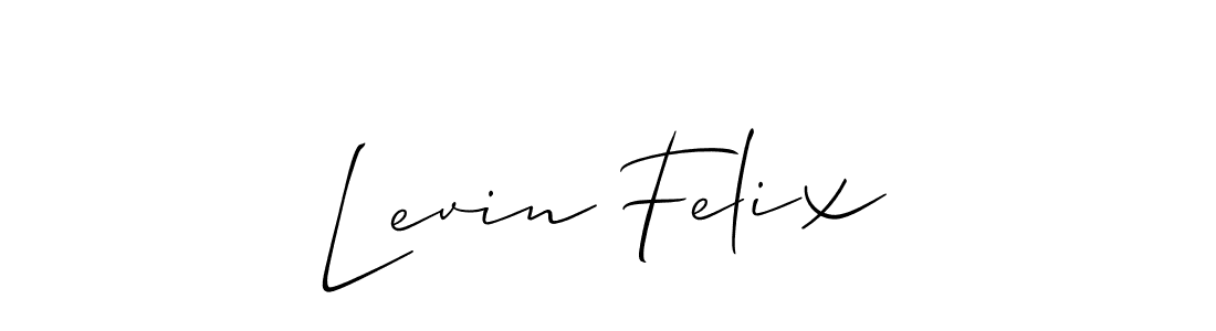 This is the best signature style for the Levin Felix name. Also you like these signature font (Allison_Script). Mix name signature. Levin Felix signature style 2 images and pictures png