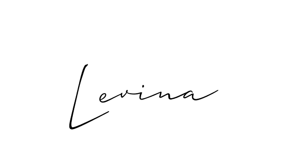 Make a short Levina signature style. Manage your documents anywhere anytime using Allison_Script. Create and add eSignatures, submit forms, share and send files easily. Levina signature style 2 images and pictures png