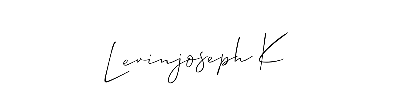 Create a beautiful signature design for name Levinjoseph K. With this signature (Allison_Script) fonts, you can make a handwritten signature for free. Levinjoseph K signature style 2 images and pictures png