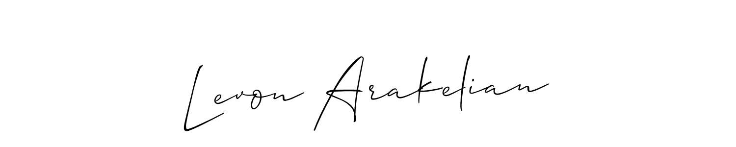 Best and Professional Signature Style for Levon Arakelian. Allison_Script Best Signature Style Collection. Levon Arakelian signature style 2 images and pictures png