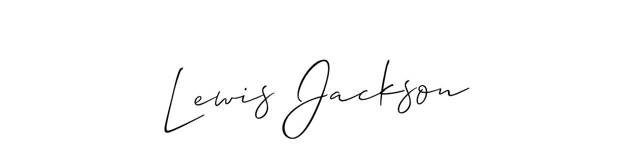 Design your own signature with our free online signature maker. With this signature software, you can create a handwritten (Allison_Script) signature for name Lewis Jackson. Lewis Jackson signature style 2 images and pictures png
