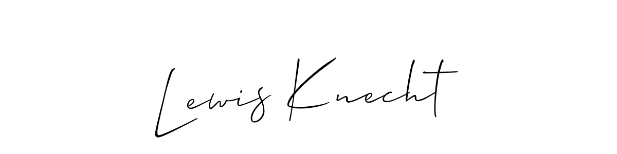 Best and Professional Signature Style for Lewis Knecht. Allison_Script Best Signature Style Collection. Lewis Knecht signature style 2 images and pictures png