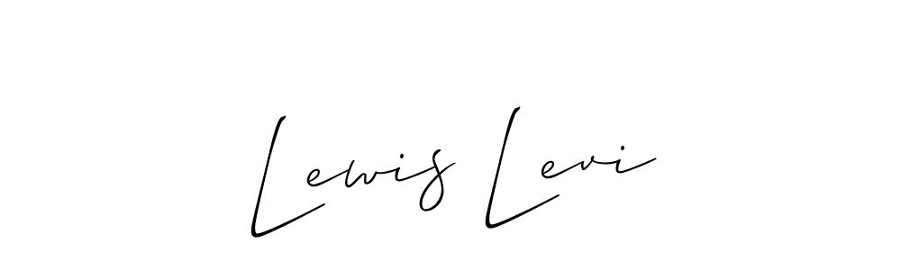 The best way (Allison_Script) to make a short signature is to pick only two or three words in your name. The name Lewis Levi include a total of six letters. For converting this name. Lewis Levi signature style 2 images and pictures png