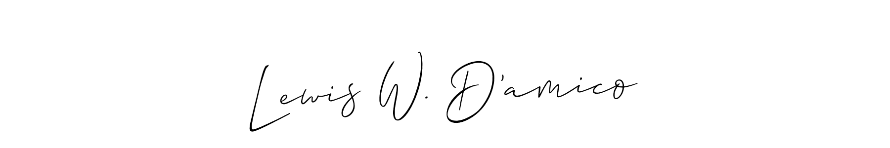 Once you've used our free online signature maker to create your best signature Allison_Script style, it's time to enjoy all of the benefits that Lewis W. D’amico name signing documents. Lewis W. D’amico signature style 2 images and pictures png