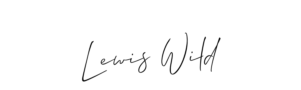 Also You can easily find your signature by using the search form. We will create Lewis Wild name handwritten signature images for you free of cost using Allison_Script sign style. Lewis Wild signature style 2 images and pictures png