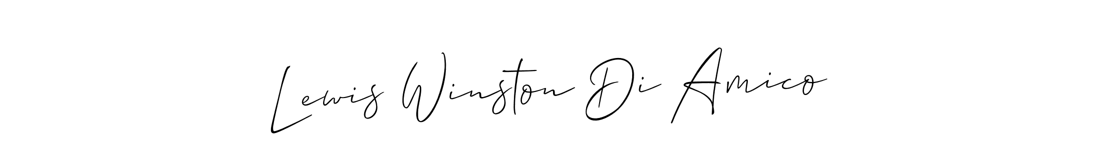 How to make Lewis Winston Di Amico name signature. Use Allison_Script style for creating short signs online. This is the latest handwritten sign. Lewis Winston Di Amico signature style 2 images and pictures png