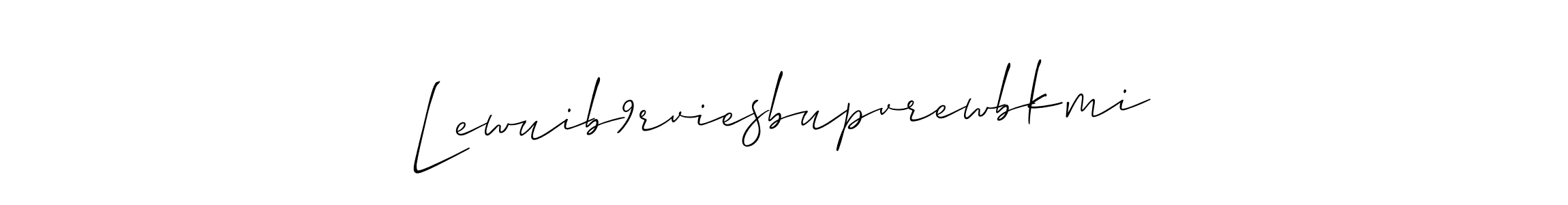 It looks lik you need a new signature style for name Lewuib9rviesbupvrewbkmi. Design unique handwritten (Allison_Script) signature with our free signature maker in just a few clicks. Lewuib9rviesbupvrewbkmi signature style 2 images and pictures png