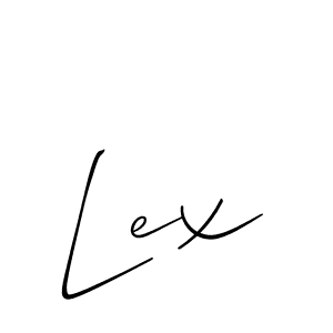 Also we have Lex name is the best signature style. Create professional handwritten signature collection using Allison_Script autograph style. Lex signature style 2 images and pictures png